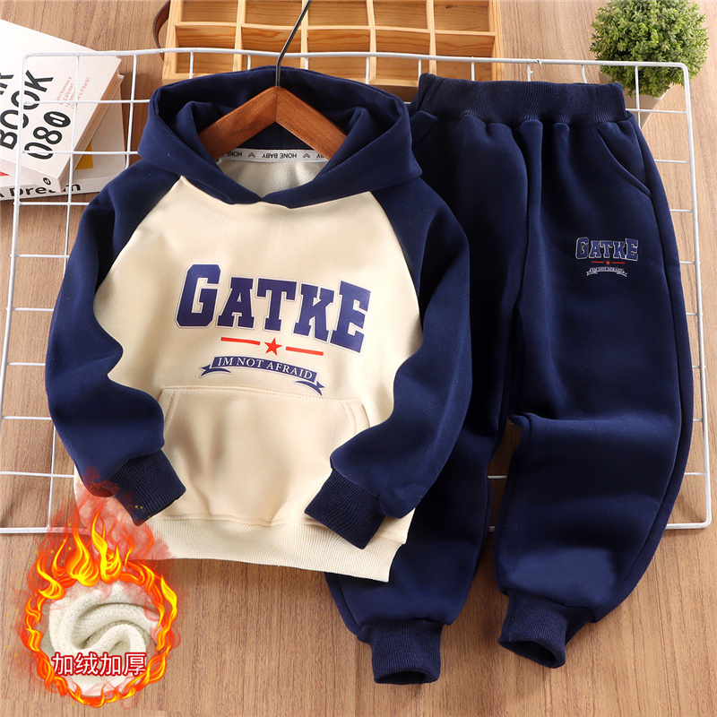Winter Clothing Activity - Ensemble épais en velours pour enfants,