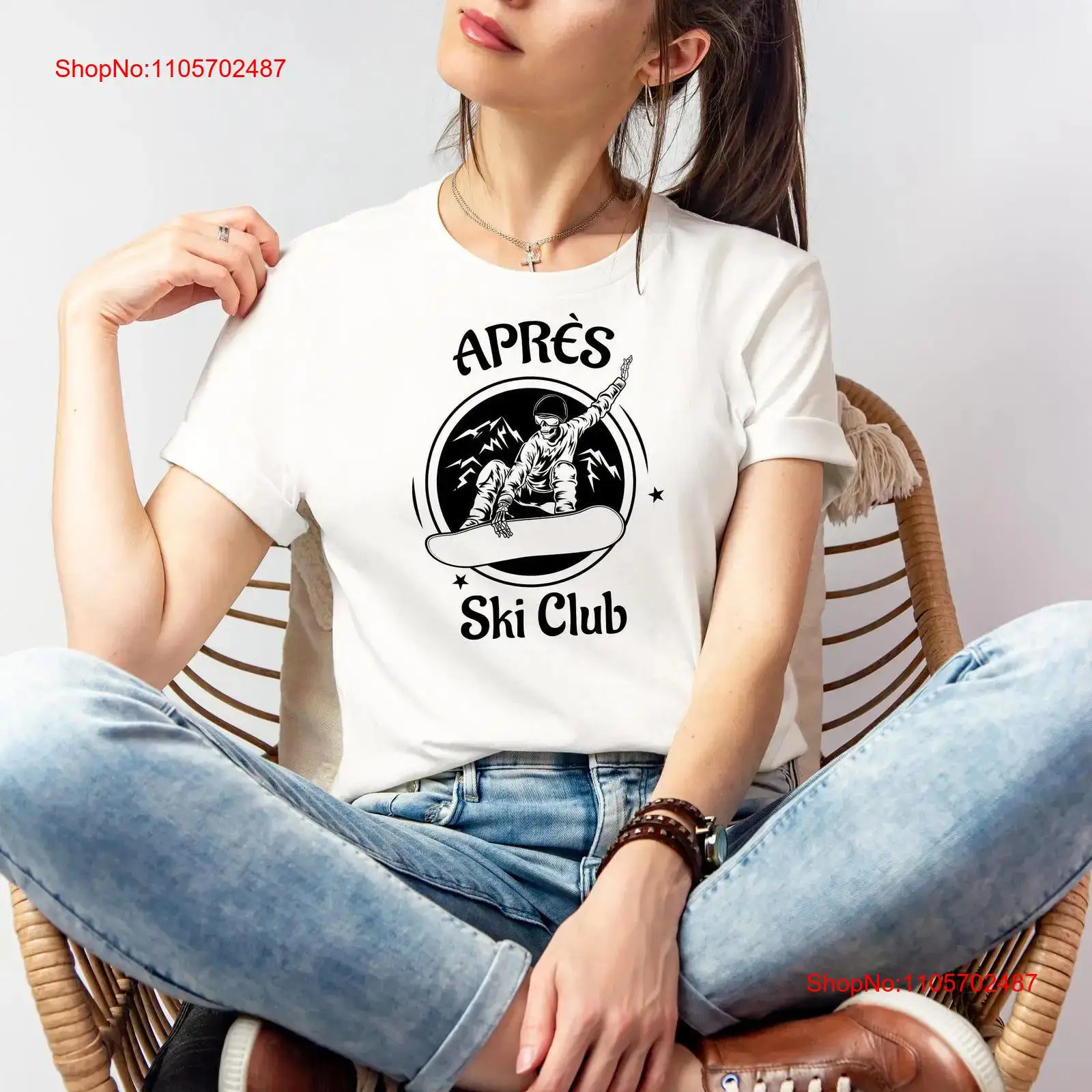 Winter Clothing Ideas - T-shirt de club Après-Ski pour femme,