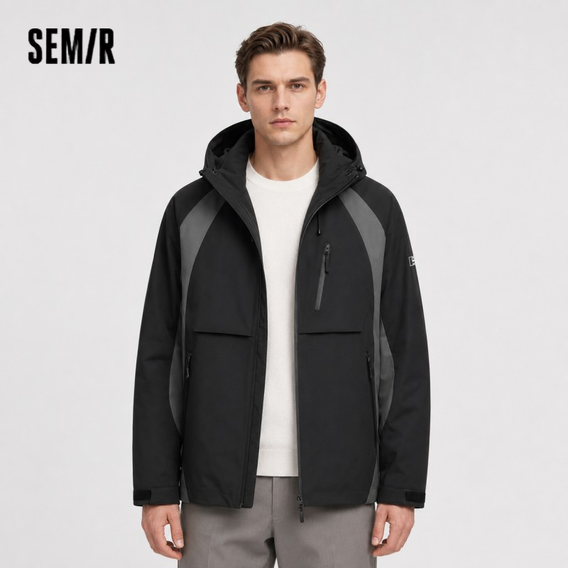 Winter Clothing Trends 2026 - Doudoune Homme Imperméable à Capuche Semir