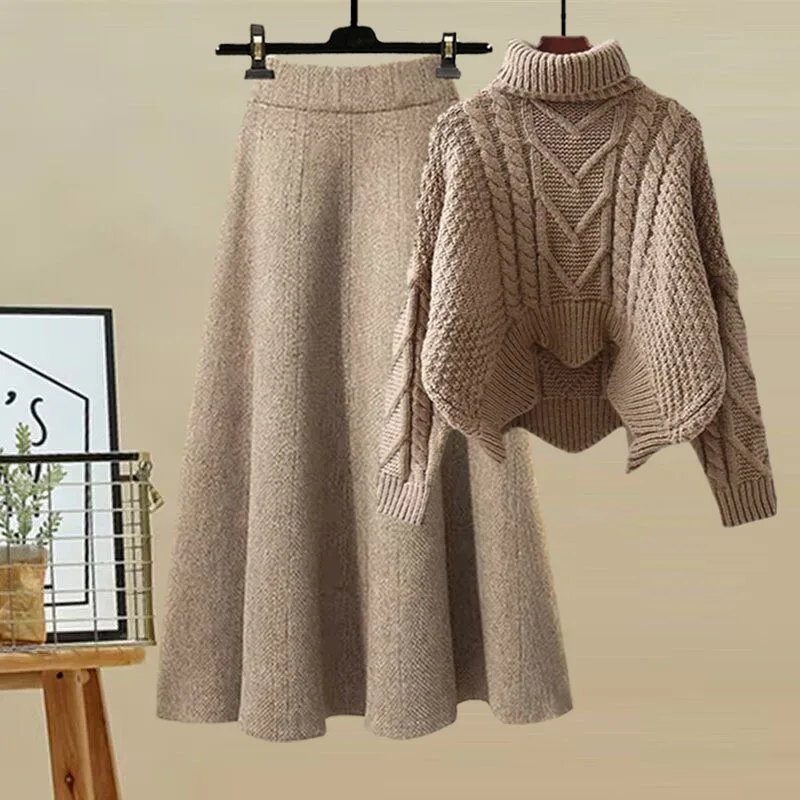 Winter Clothing Sale - Ensemble pull en tricot à col