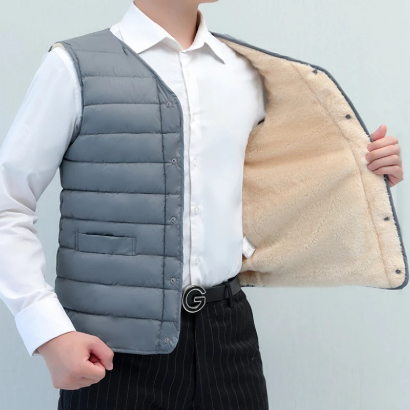 Winter Clothing Activity - Gilet d'hiver grande taille pour hommes,