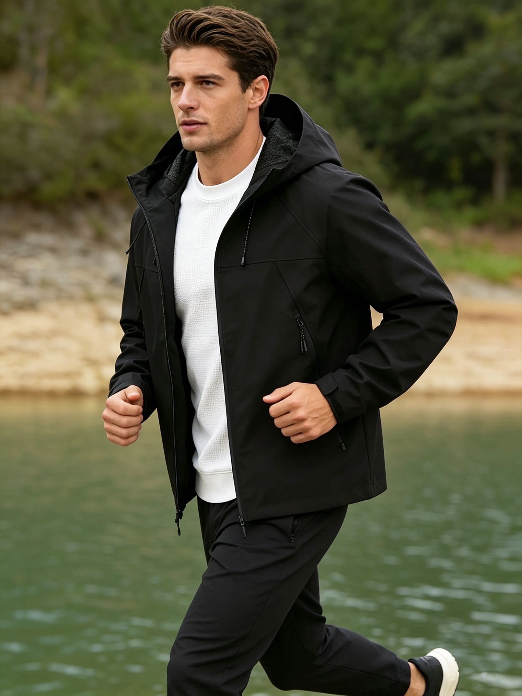 Winter Clothing Activity - Veste à capuche, veste décontractée zippée