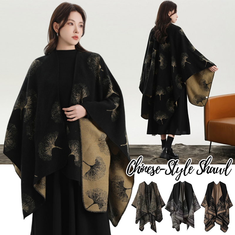 Winter Clothing Ideas - Châle tricoté imprimé pour femmes, écharpe