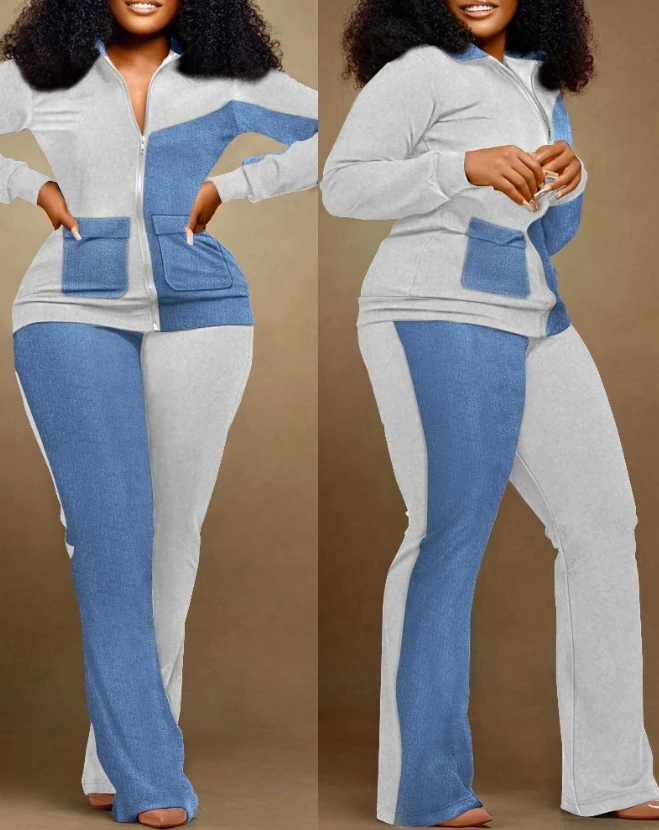 Winter Clothing Sale - CPSYMYM ensemble deux pièces femmes tenue