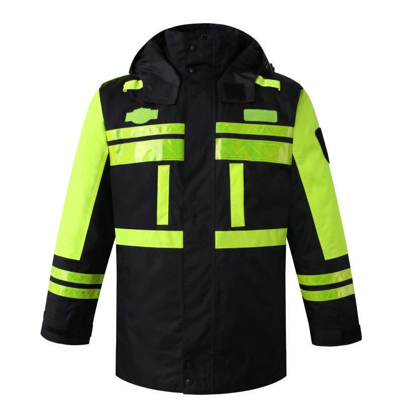 Winter Clothing Articles - Veste d'extérieur imperméable à haute visibilité