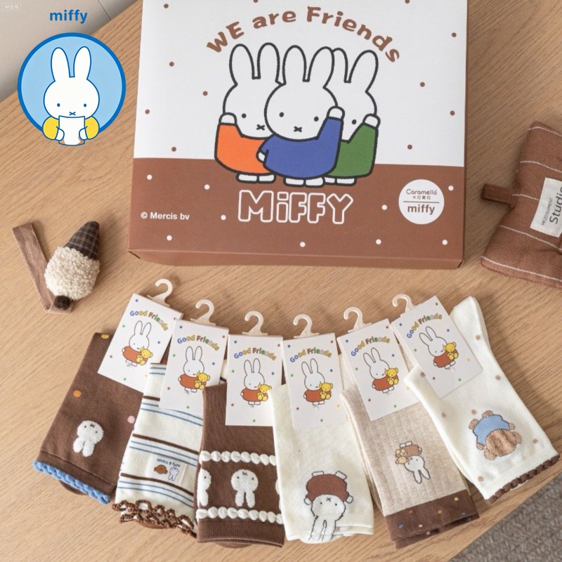 Winter Clothing Girls - Chaussettes mi-mollet Kawaii Miffy, nouvelle collection