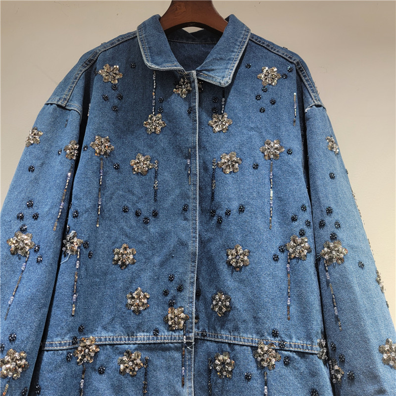 SuperAen – veste en jean brodé - Winter Clothing Trends 2026 avis et prix