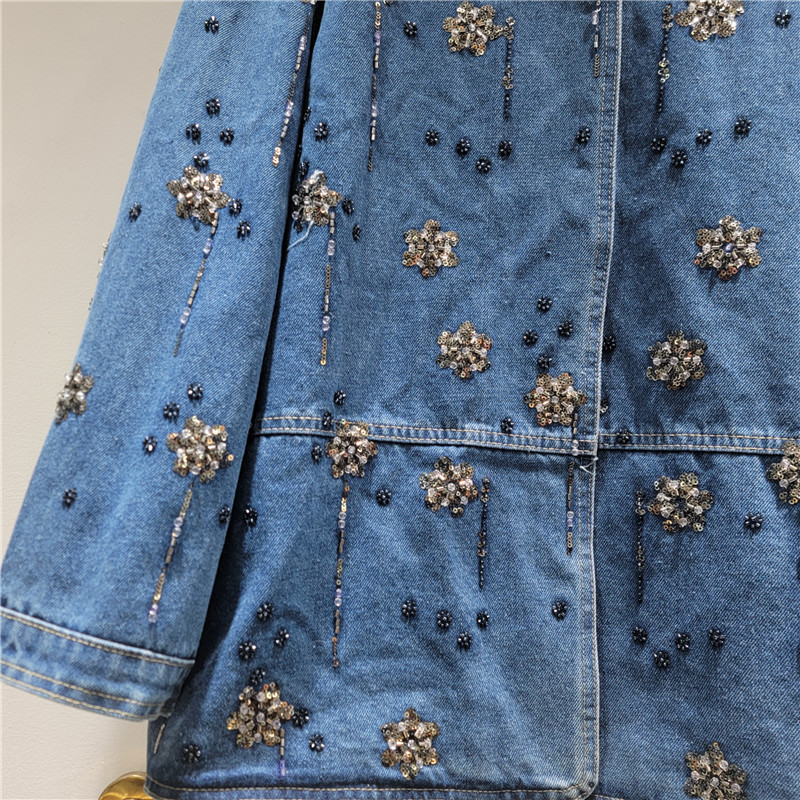 SuperAen – veste en jean brodé - Winter Clothing Trends 2026 avis et prix
