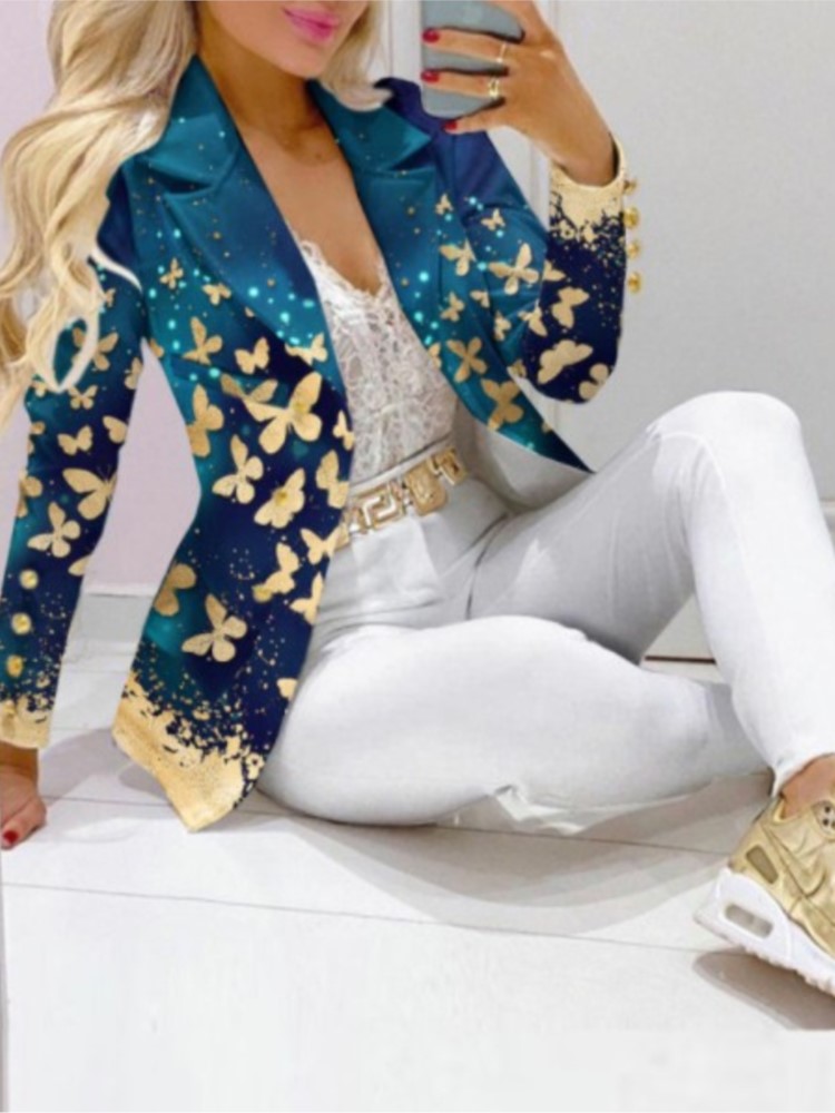 Blazer imprimé papillon imbibé - Winter Clothing Girls avis et prix