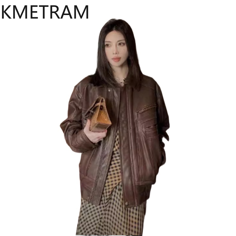 KMETRAM Veste en cuir de mouto - Winter Clothing In Spanish avis et prix